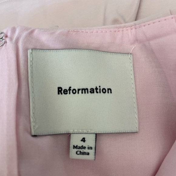 NEW Reformation Laguna Two Piece Matching Midi Set Cherry Blossom Pink US 4 UK 8 - Picture 9 of 16